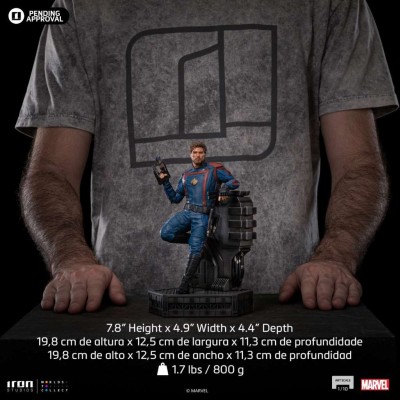 GUARDIANI DELLA GALASSIA VOL 3 STAR-LORD ART SCALE 1/10 STATUA FIGURE IRON STUDIOS