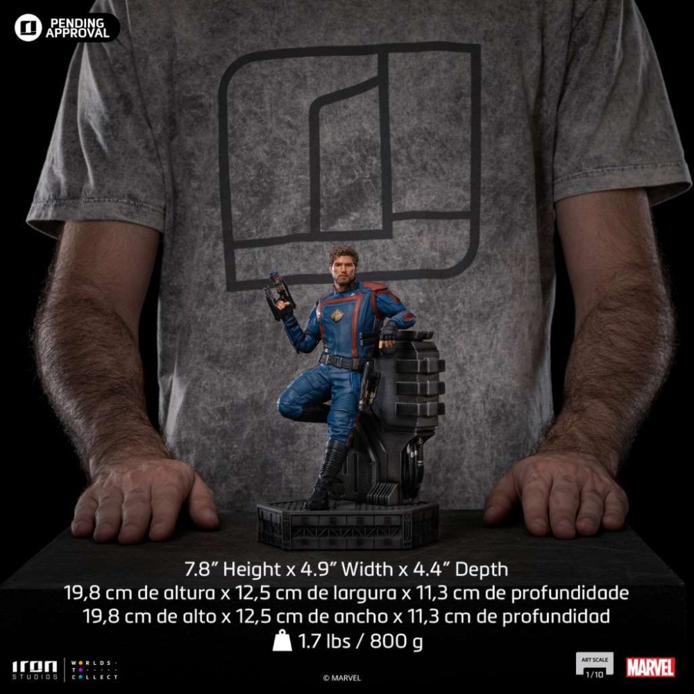 GUARDIANI DELLA GALASSIA VOL 3 STAR-LORD ART SCALE 1/10 STATUA FIGURE IRON STUDIOS