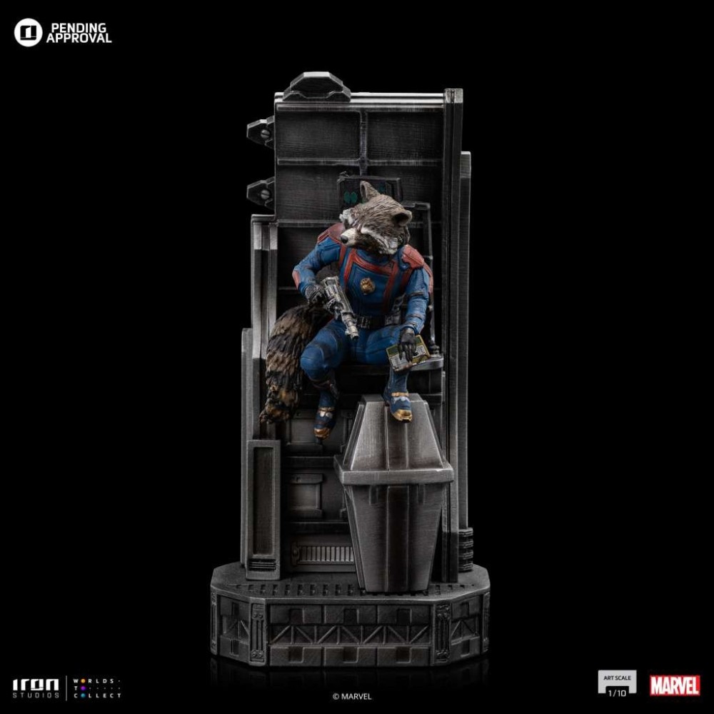 GUARDIANI DELLA GALASSIA VOL 3 ROCKET RACOON ART SCALE 1/10 STATUA FIGURE IRON STUDIOS