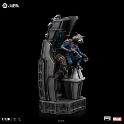 IRON STUDIOS GUARDIANI DELLA GALASSIA VOL 3 ROCKET RACOON ART SCALE 1/10 STATUE FIGURE