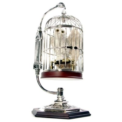 NOBLE COLLECTIONS HARRY POTTER HEDWIG AND CAGE FIGURE REPLICA