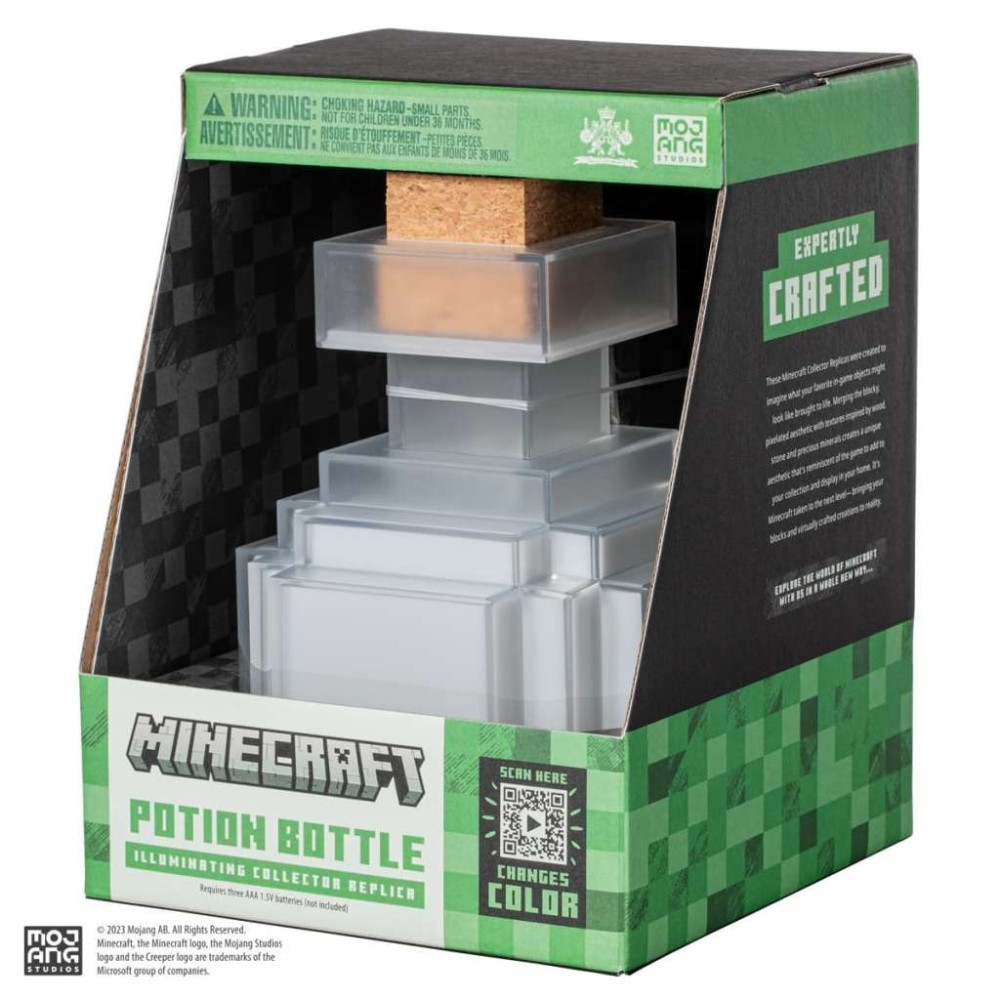 MINECRAFT ILLUMINATING POTION BOTTLE REPLICA NOBLE COLLECTIONS