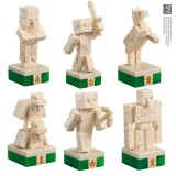 MINECRAFT OVERWORLD HEROES VS HOSTILE MOBS CHESS SET SCACCHIERA NOBLE COLLECTIONS