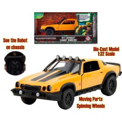 JADA TOYS TRANSFORMERS RISE OF THE BEASTS BUMBLEBEE 1977 CHEVROLET CAMARO DIE CAST 1/32 MODEL
