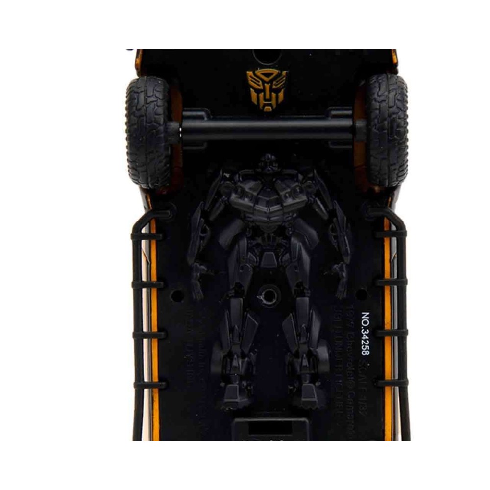 JADA TOYS TRANSFORMERS RISE OF THE BEASTS BUMBLEBEE 1977 CHEVROLET CAMARO DIE CAST 1/32 MODEL