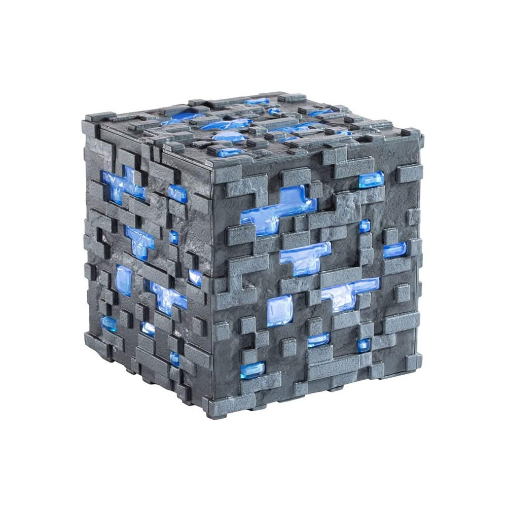 NOBLE COLLECTIONS MINECRAFT 3D LAMP DIAMOND ORE ILLUMINATING COLLECTOR REPLICA