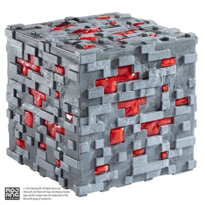 MINECRAFT 3D LAMP REDSTONE ORE LAMPADA ILLUMINATING COLLECTOR REPLICA NOBLE COLLECTIONS