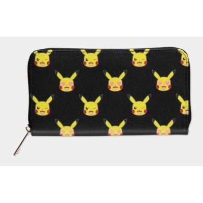 POKEMON PIKACHU FACES GIRL ZIP WALLET PORTAFOGLIO LOUNGEFLY