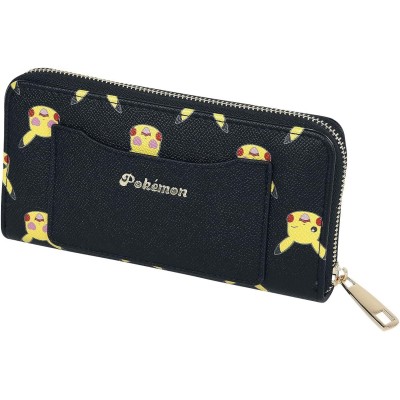 LOUNGEFLY POKEMON PIKACHU FACES GIRL ZIP WALLET