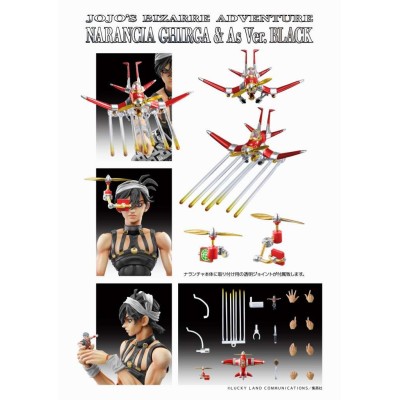 JOJO'S BIZARRE ADVENTURE CHOZOKADO NARANCIA GHIRGA & AS VER. BLACK ACTION FIGURE MEDICOS ENTERTAINMENT