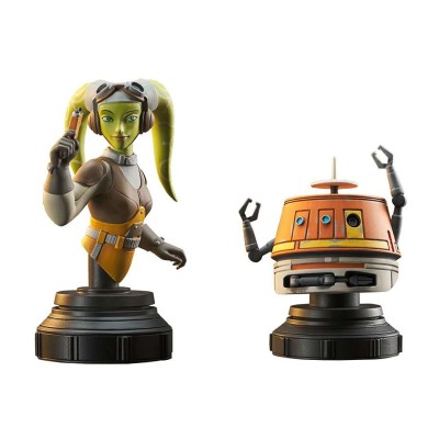 STAR WARS REBELS HERA AND CHOPPER 1/6 2-PACK BUST DIAMOND SELECT