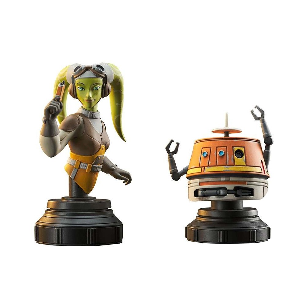 STAR WARS REBELS HERA AND CHOPPER 1/6 2-PACK BUST DIAMOND SELECT