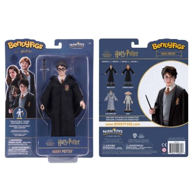 NOBLE COLLECTIONS HARRY POTTER BENDYFIGS HARRY POTTER ACTION FIGURE