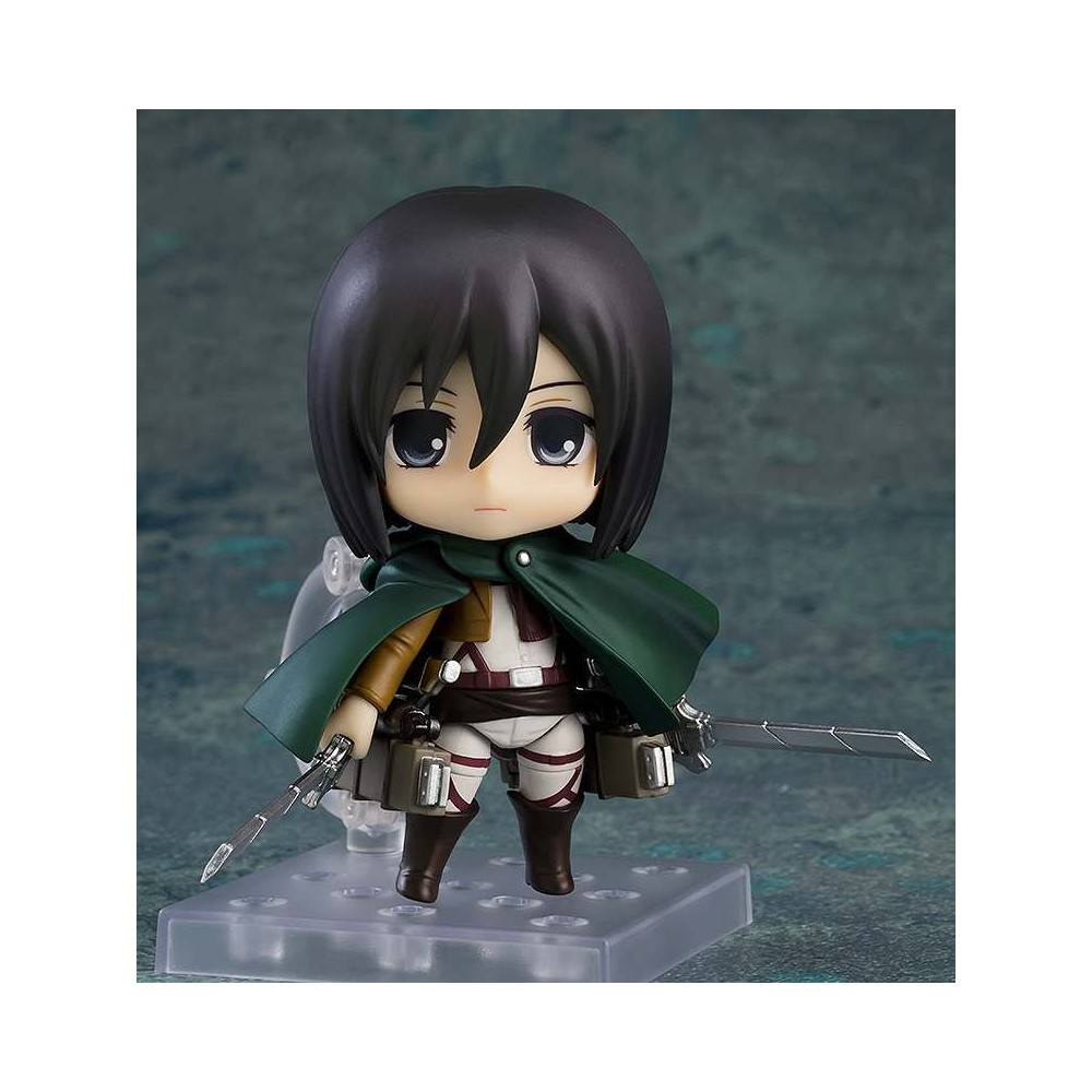 GOOD SMILE COMPANY ATTACK ON TITAN MIKASA ACKERMAN SURVEY CORPS NENDOROID ACTION FIGURE