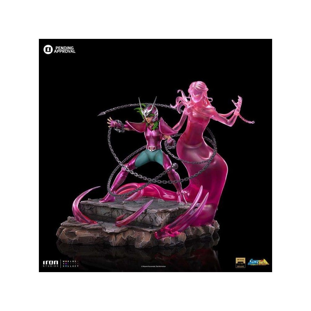 SAINT SEIYA ANDROMEDA SHUN ART SCALE DELUXE 1/10 STATUA FIGURE IRON STUDIOS