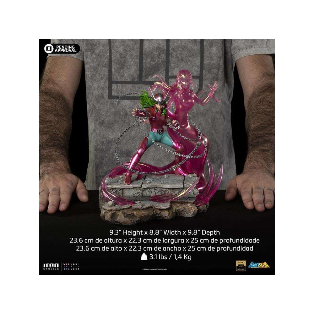 IRON STUDIOS SAINT SEIYA ANDROMEDA SHUN ART SCALE DELUXE 1/10 STATUE FIGURE