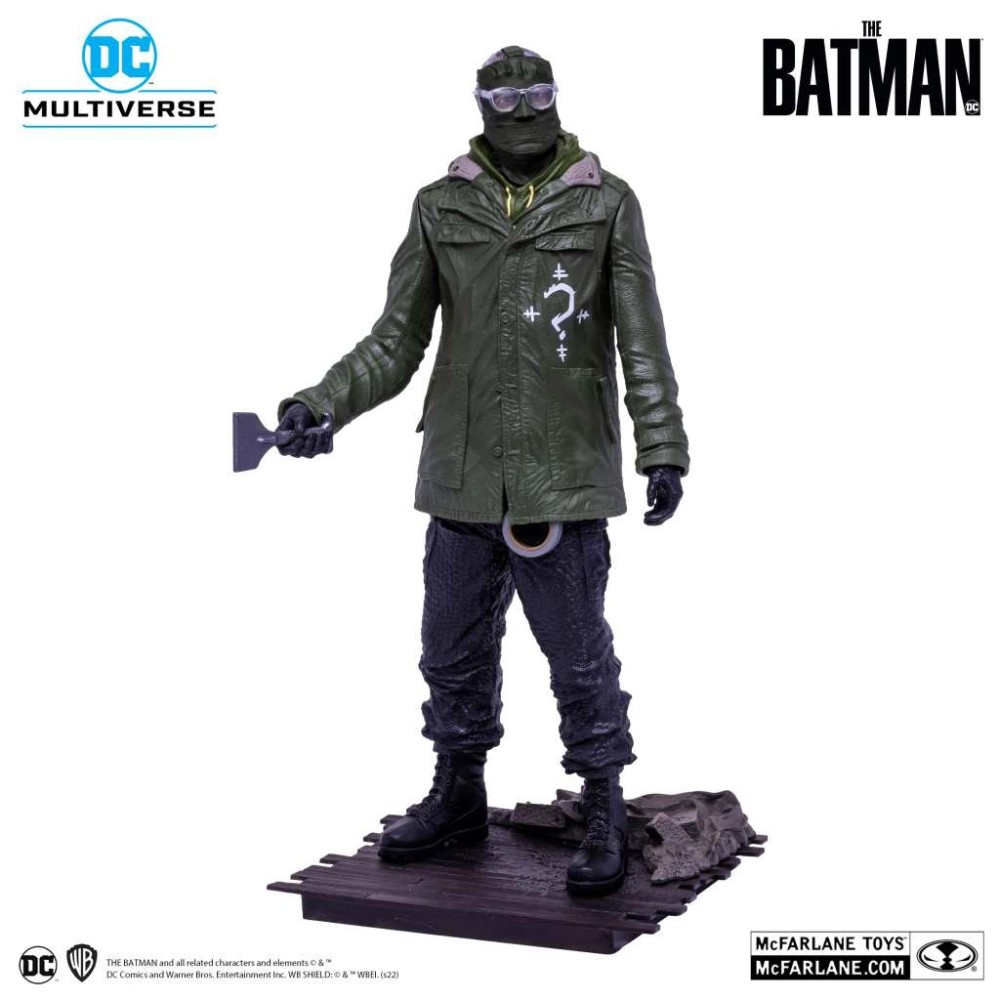MC FARLANE THE BATMAN MOVIE THE RIDDLER POSED STATUE 30CM FIGURE