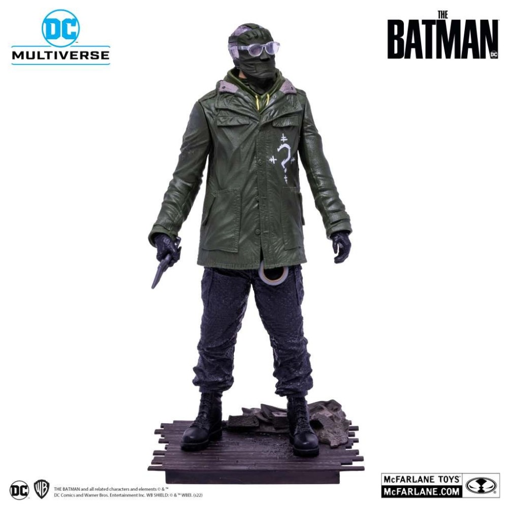 MC FARLANE THE BATMAN MOVIE THE RIDDLER POSED STATUE 30CM FIGURE
