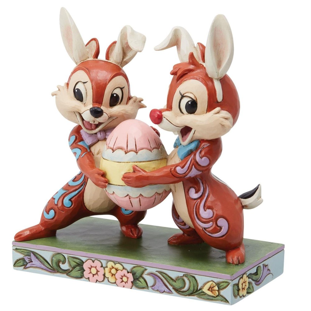 CIP E CIOP CON UOVO DI PASQUA STATUA FIGURE ENESCO