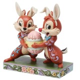 CIP E CIOP CON UOVO DI PASQUA STATUA FIGURE ENESCO