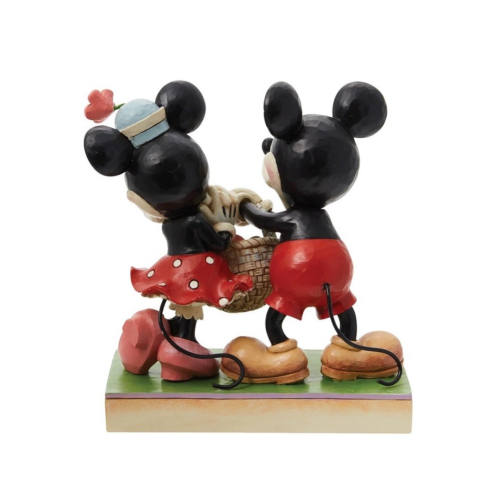 ENESCO MICKEY AND MINNIE MOUSE WITH EASTER BASKET STATUE FIGURE
