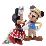 MICKEY E MINNIE BOTANICAL STATUA FIGURE ENESCO
