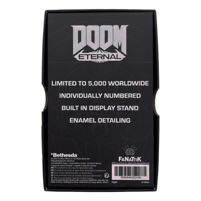 DOOM ETERNAL CRUCIBLE ENAMEL INGOT STAINED GLASS REPLICA LINGOTTO FANATTIK