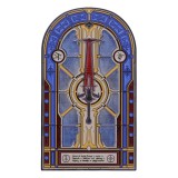 FANATTIK DOOM ETERNAL CRUCIBLE ENAMEL INGOT STAINED GLASS REPLICA