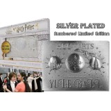 HARRY POTTER YULE BALL INVITATION SILVER PLATED REPLICA FANATTIK