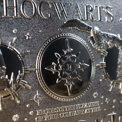 HARRY POTTER YULE BALL INVITATION SILVER PLATED REPLICA FANATTIK