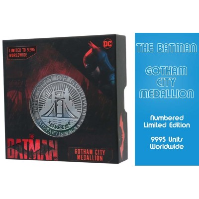 FANATTIK DC COMICS THE BATMAN LIMITED EDITION GOTHAM CITY MEDALLION