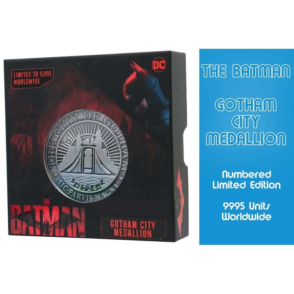 FANATTIK DC COMICS THE BATMAN LIMITED EDITION GOTHAM CITY MEDALLION