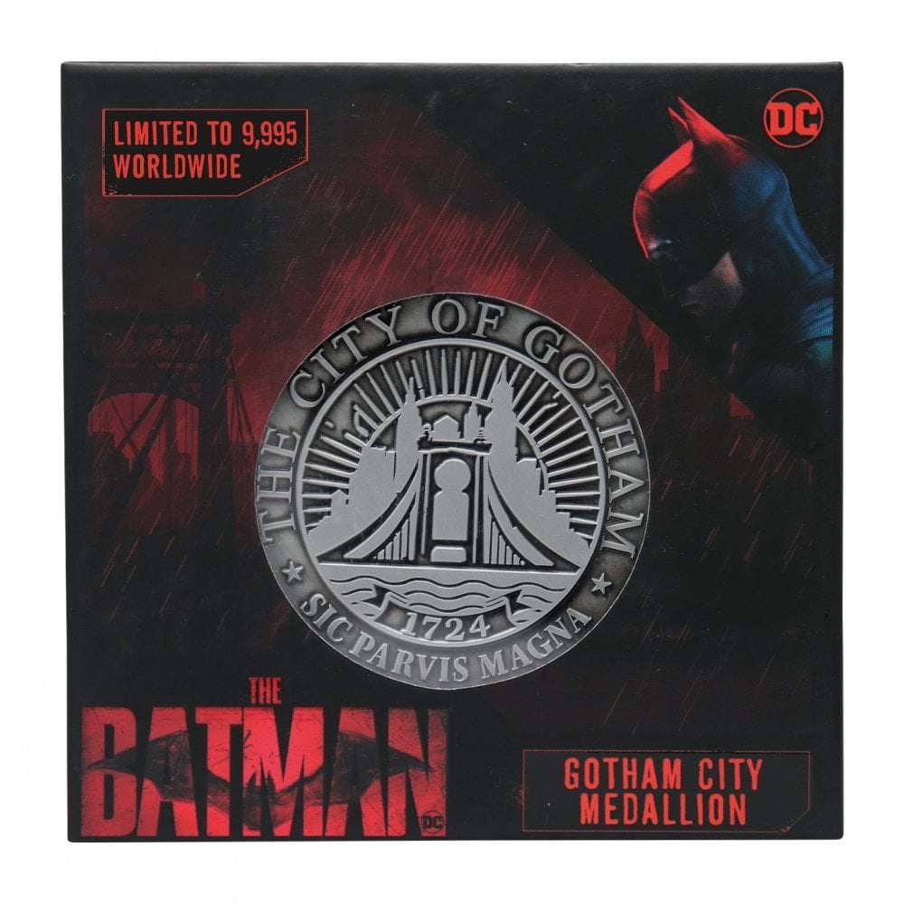 DC COMICS THE BATMAN LIMITED EDITION GOTHAM CITY MEDALLION MEDAGLIONE DA COLLEZIONE FANATTIK