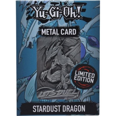 YU-GI-OH! LIMITED EDITION STARDUST DRAGON CARTA IN METALLO FANATTIK