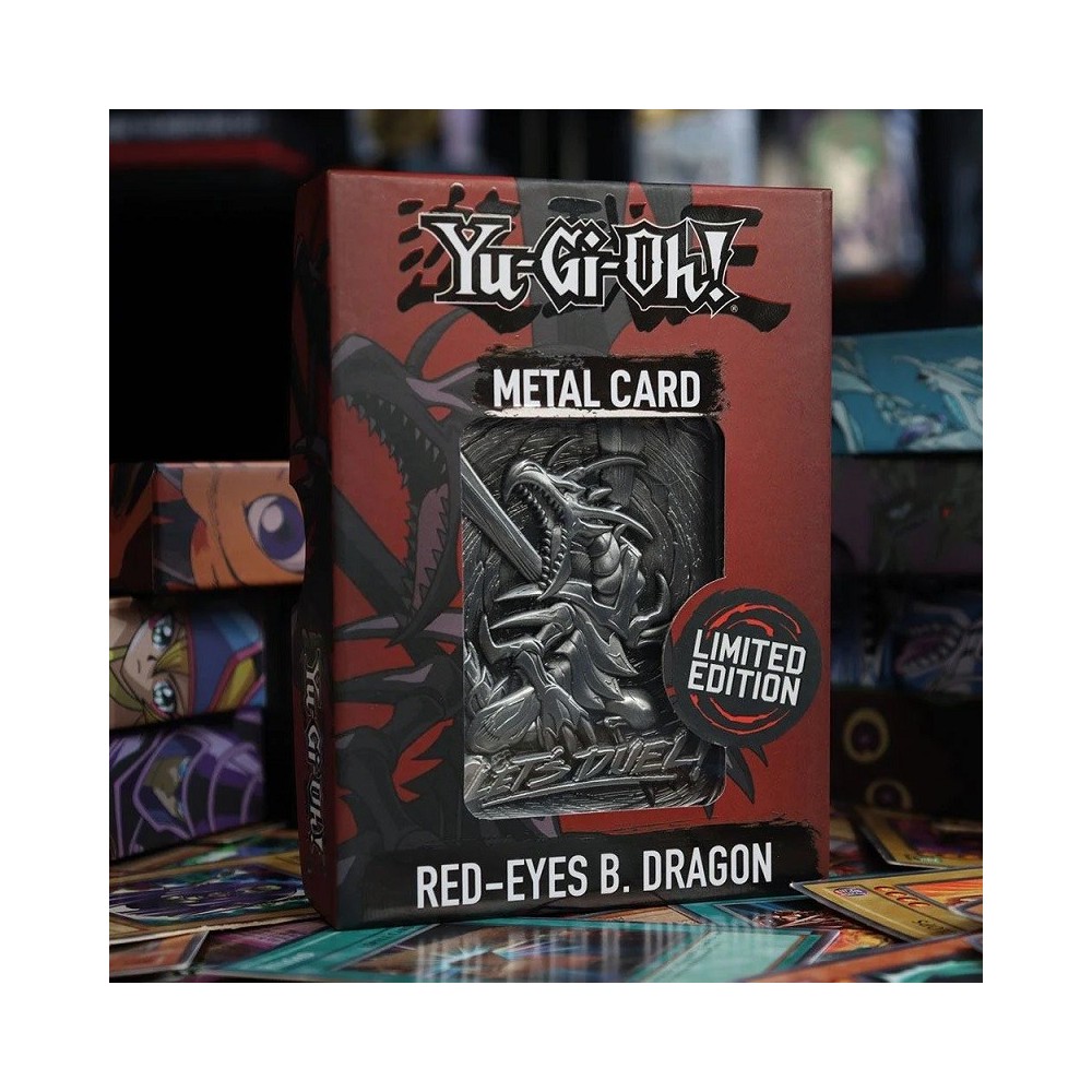 FANATTIK YU-GI-OH! LIMITED EDITION RED EYES BLUE DRAGON METAL CARD