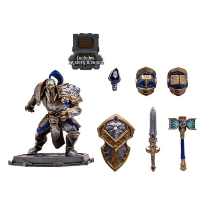 MC FARLANE WORLD OF WARCRAFT HUMAN PALADIN & WARRIOR COMMON ACTION FIGURE