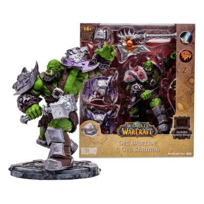 MC FARLANE WORLD OF WARCRAFT ORC WARRIOR / SHAMAN COMMON ACTION FIGURE