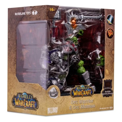 MC FARLANE WORLD OF WARCRAFT ORC WARRIOR / SHAMAN COMMON ACTION FIGURE