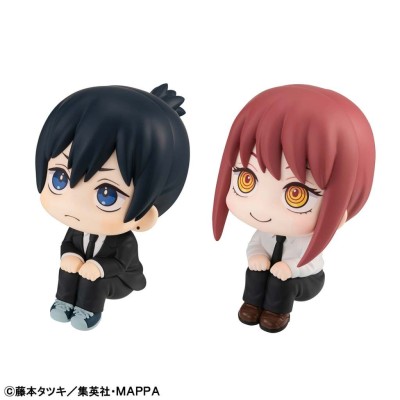 CHAINSAW MAN AKI E MAKIMA LOOK UP MINI FIGURE WITH GIFT MEGAHOUSE