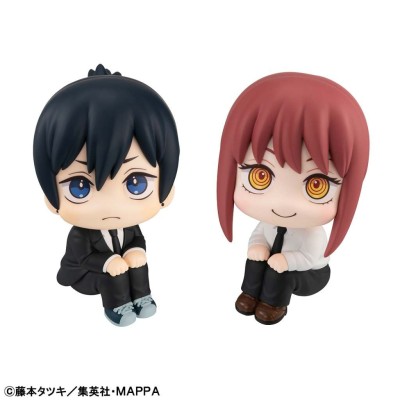 CHAINSAW MAN AKI E MAKIMA LOOK UP MINI FIGURE WITH GIFT MEGAHOUSE