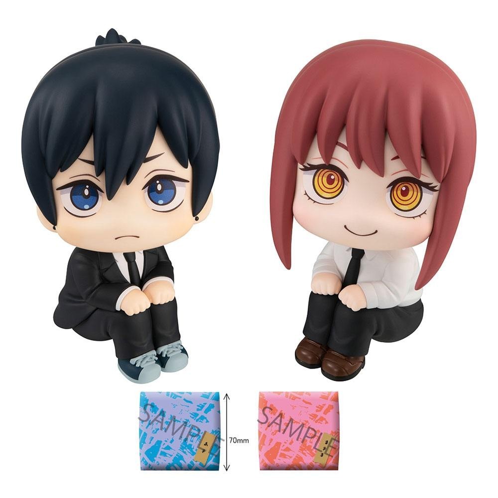 CHAINSAW MAN AKI E MAKIMA LOOK UP MINI FIGURE WITH GIFT MEGAHOUSE