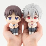 EVANGELION 3.0+1.0 SHINJI E KAWORU LOOK UP MINI FIGURES MEGAHOUSE