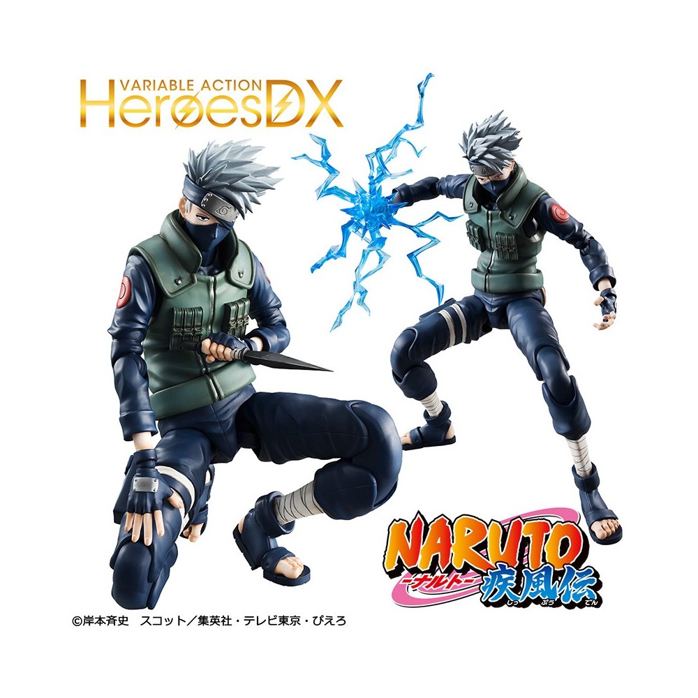 MEGAHOUSE NARUTO HATAKE KAKASHI VARIABLE ACTION HEROES DX ACTION FIGURE