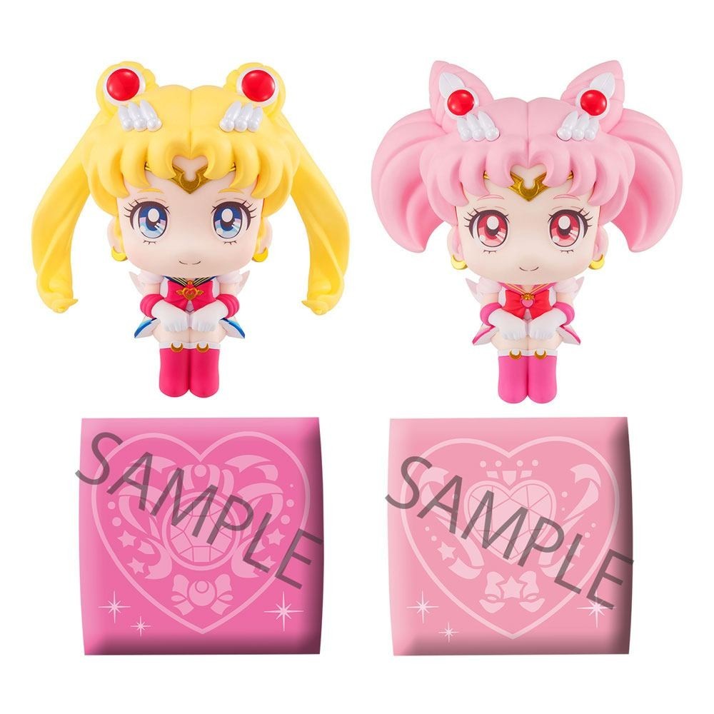 SAILOR MOON LOOK UP SUPER SAILOR CHIBI E SAILOR MOON LIMITED VER MINI FIGURES MEGAHOUSE