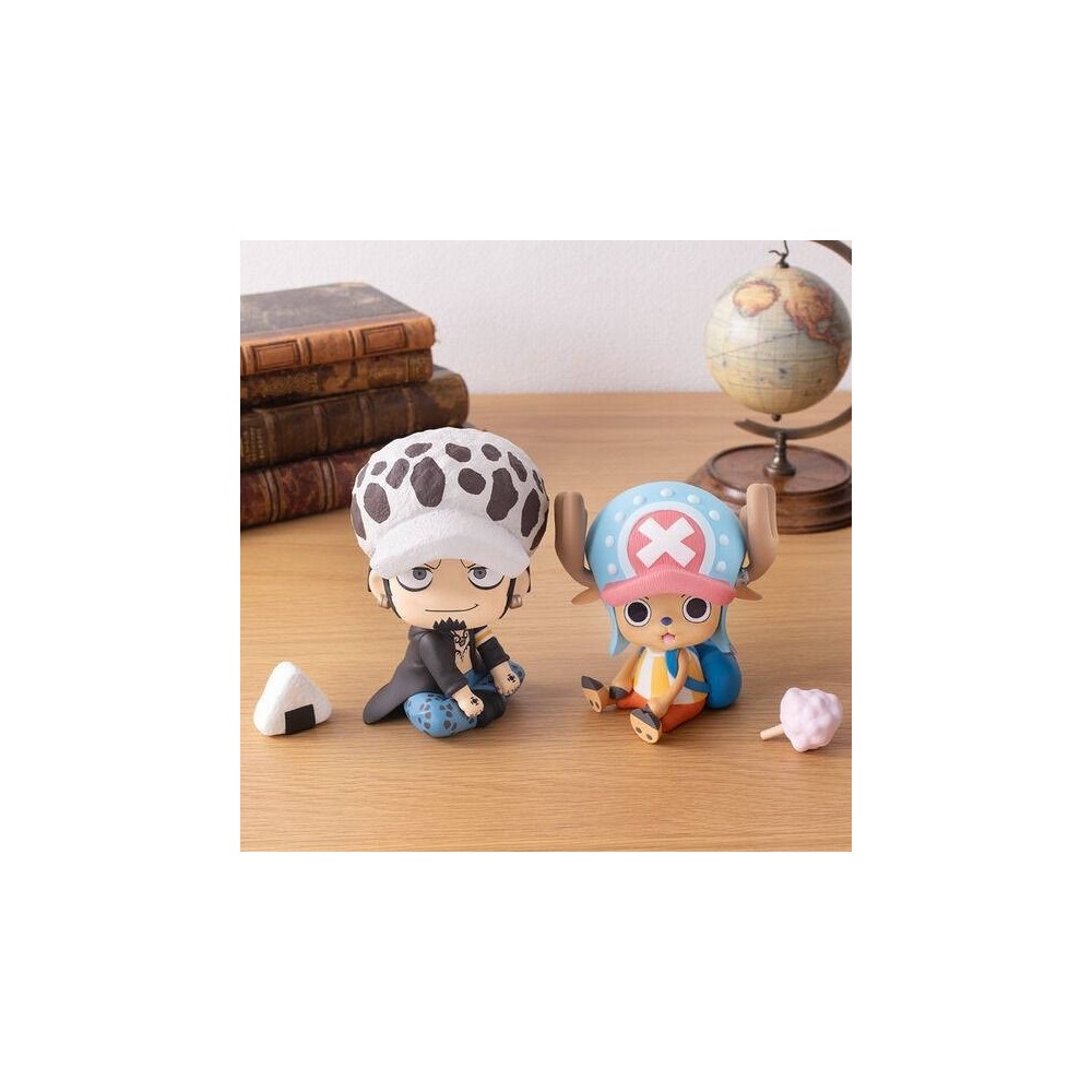 MEGAHOUSE ONE PIECE LOOK UP TRAFALGAR LAW AND CHOPPER LIMITED VER MINI FIGURES