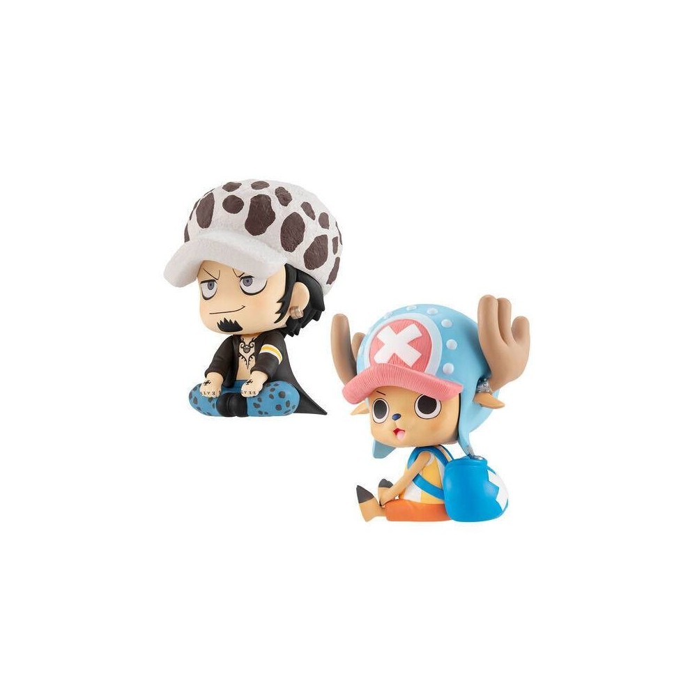 MEGAHOUSE ONE PIECE LOOK UP TRAFALGAR LAW AND CHOPPER LIMITED VER MINI FIGURES