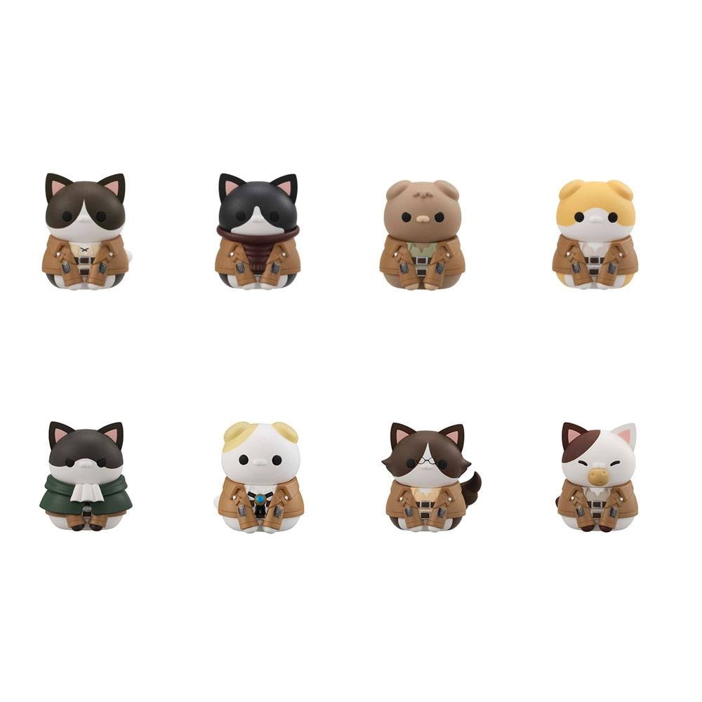 ATTACK ON TITAN TRADING FIGURE MEGA CAT PROJECT GATHERING SCOUT REGIMENT DANYAN SPECIAL SET 9-PACK MINI FIGURES MEGAHOUSE