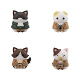 ATTACK ON TITAN TRADING FIGURE MEGA CAT PROJECT GATHERING SCOUT REGIMENT DANYAN SPECIAL SET 9-PACK MINI FIGURES MEGAHOUSE