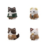 ATTACK ON TITAN TRADING FIGURE MEGA CAT PROJECT GATHERING SCOUT REGIMENT DANYAN SPECIAL SET 9-PACK MINI FIGURES MEGAHOUSE