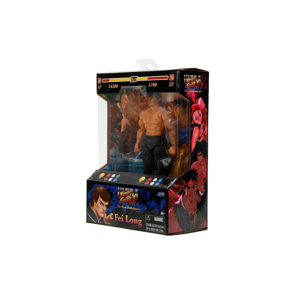JADA TOYS ULTRA STREET FIGHTER II FEI LONG ACTION FIGURE